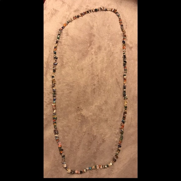 Multicolored Stone Necklace - Picture 3 of 3